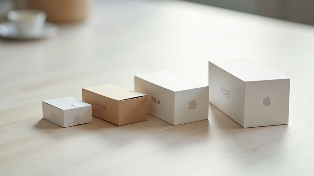 ewolucja opakowań iPhone'a