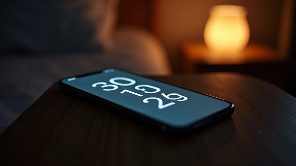 tryb zegara nocnego iphone