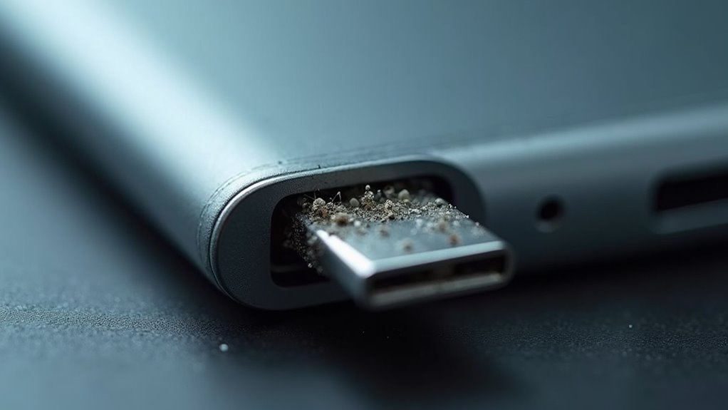 oznaki awarii portu usb-c