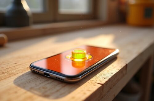 używanie iphone'a jako poziomicy